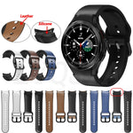 Cinturino in pelle adesiva in silicone da 20 mm, For Samsung Galaxy Watch 5 40mm, For Samsung Galaxy Watch 5 44mm