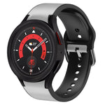 Cinturino in pelle adesiva in silicone da 20 mm, For Samsung Galaxy Watch 5 40mm, For Samsung Galaxy Watch 5 44mm