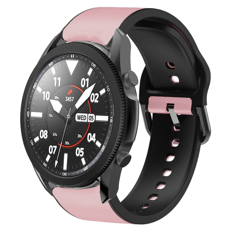 Cinturino in pelle adesiva in silicone da 20 mm, For Samsung Galaxy Watch 5 Pro 45mm, For Samsung Galaxy Watch 4 40mm