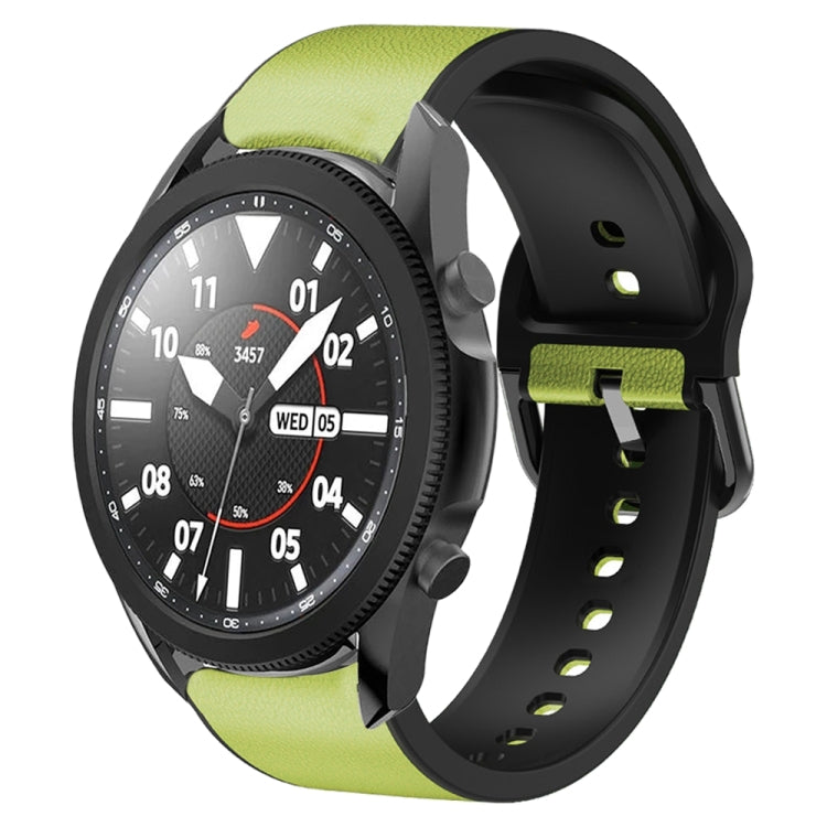 Cinturino in pelle adesiva in silicone da 20 mm, For Samsung Galaxy Watch 5 Pro 45mm, For Samsung Galaxy Watch 4 40mm