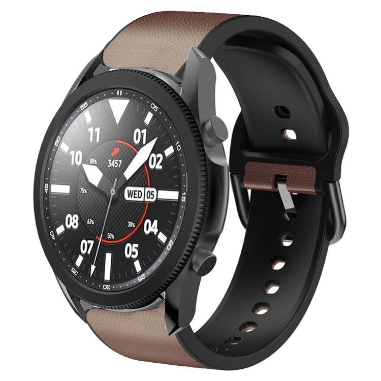 Cinturino in pelle adesiva in silicone da 20 mm, For Samsung Galaxy Watch 5 Pro 45mm, For Samsung Galaxy Watch 4 40mm