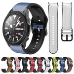 Cinturino in pelle adesiva in silicone da 20 mm, For Samsung Galaxy Watch 5 Pro 45mm, For Samsung Galaxy Watch 4 40mm