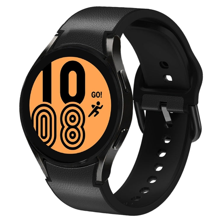 Cinturino in pelle adesiva in silicone da 20 mm, For Samsung Galaxy Watch 5 Pro 45mm, For Samsung Galaxy Watch 4 40mm