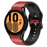 Cinturino in pelle adesiva in silicone da 20 mm, For Samsung Galaxy Watch 5 Pro 45mm, For Samsung Galaxy Watch 4 40mm