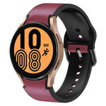 Cinturino in pelle adesiva in silicone da 20 mm, For Samsung Galaxy Watch 5 Pro 45mm, For Samsung Galaxy Watch 4 40mm