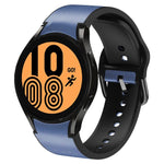 Cinturino in pelle adesiva in silicone da 20 mm, For Samsung Galaxy Watch 5 Pro 45mm, For Samsung Galaxy Watch 4 40mm