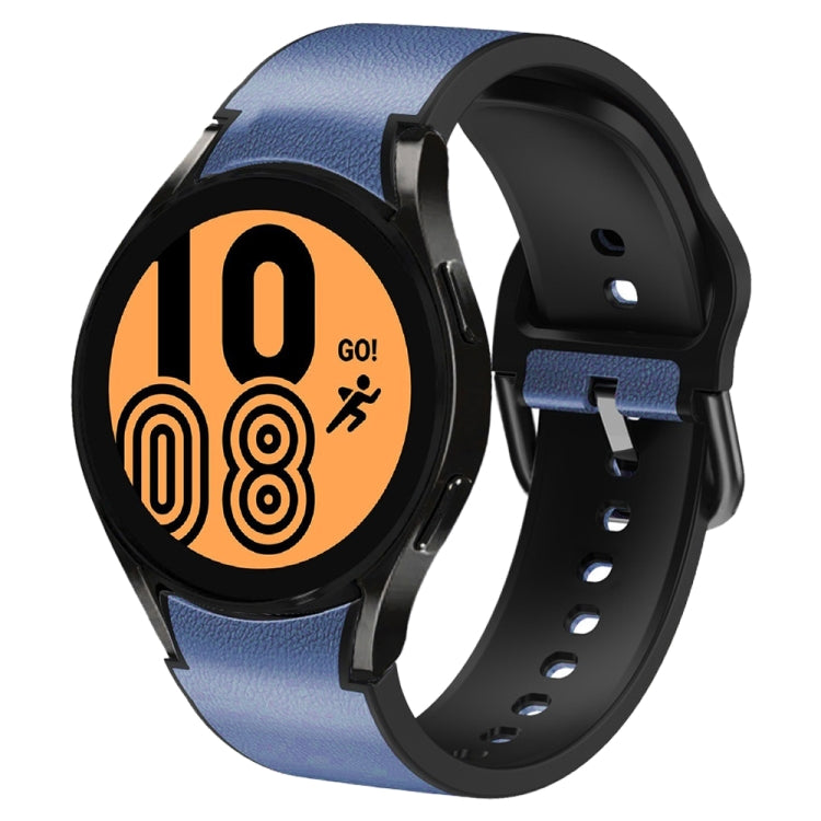 Cinturino in pelle adesiva in silicone da 20 mm, For Samsung Galaxy Watch 5 Pro 45mm, For Samsung Galaxy Watch 4 40mm
