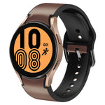 Cinturino in pelle adesiva in silicone da 20 mm, For Samsung Galaxy Watch 5 Pro 45mm, For Samsung Galaxy Watch 4 40mm