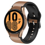Cinturino in pelle adesiva in silicone da 20 mm, For Samsung Galaxy Watch 5 Pro 45mm, For Samsung Galaxy Watch 4 40mm