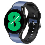 Cinturino in pelle adesiva in silicone da 20 mm, For Samsung Galaxy Watch 4 44mm, For Samsung Galaxy Watch 4 Classic 46mm