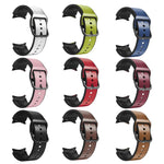 Cinturino in pelle adesiva in silicone da 20 mm, For Samsung Galaxy Watch 4 44mm, For Samsung Galaxy Watch 4 Classic 46mm