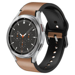 Cinturino in pelle adesiva in silicone da 20 mm, For Samsung Galaxy Watch 4 44mm, For Samsung Galaxy Watch 4 Classic 46mm