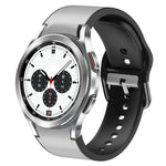 Cinturino in pelle adesiva in silicone da 20 mm, For Samsung Galaxy Watch 4 Classic 42mm, For Samsung Galaxy Watch Active 2