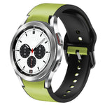 Cinturino in pelle adesiva in silicone da 20 mm, For Samsung Galaxy Watch 4 Classic 42mm, For Samsung Galaxy Watch Active 2