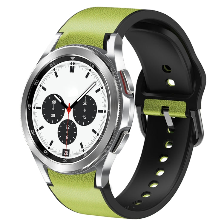 Cinturino in pelle adesiva in silicone da 20 mm, For Samsung Galaxy Watch 4 Classic 42mm, For Samsung Galaxy Watch Active 2