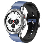 Cinturino in pelle adesiva in silicone da 20 mm, For Samsung Galaxy Watch 4 Classic 42mm, For Samsung Galaxy Watch Active 2
