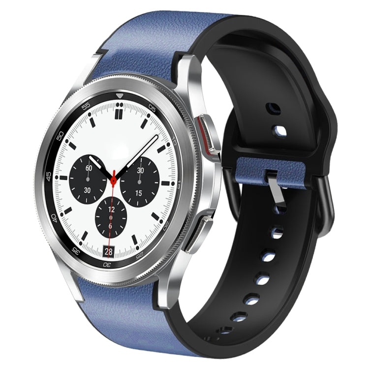 Cinturino in pelle adesiva in silicone da 20 mm, For Samsung Galaxy Watch 4 Classic 42mm, For Samsung Galaxy Watch Active 2