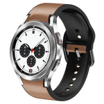 Cinturino in pelle adesiva in silicone da 20 mm, For Samsung Galaxy Watch 4 Classic 42mm, For Samsung Galaxy Watch Active 2