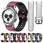 Cinturino in pelle adesiva in silicone da 20 mm, For Samsung Galaxy Watch 4 Classic 42mm, For Samsung Galaxy Watch Active 2