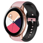 Cinturino in pelle adesiva in silicone da 20 mm, For Samsung Galaxy Watch 4 Classic 42mm, For Samsung Galaxy Watch Active 2