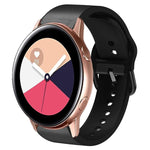 Cinturino in pelle adesiva in silicone da 20 mm, For Samsung Galaxy Watch 4 Classic 42mm, For Samsung Galaxy Watch Active 2