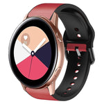 Cinturino in pelle adesiva in silicone da 20 mm, For Samsung Galaxy Watch 4 Classic 42mm, For Samsung Galaxy Watch Active 2