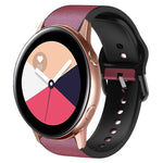 Cinturino in pelle adesiva in silicone da 20 mm, For Samsung Galaxy Watch 4 Classic 42mm, For Samsung Galaxy Watch Active 2