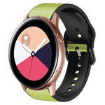 Cinturino in pelle adesiva in silicone da 20 mm, For Samsung Galaxy Watch 4 Classic 42mm, For Samsung Galaxy Watch Active 2