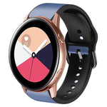 Cinturino in pelle adesiva in silicone da 20 mm, For Samsung Galaxy Watch 4 Classic 42mm, For Samsung Galaxy Watch Active 2