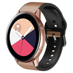 Cinturino in pelle adesiva in silicone da 20 mm, For Samsung Galaxy Watch 4 Classic 42mm, For Samsung Galaxy Watch Active 2