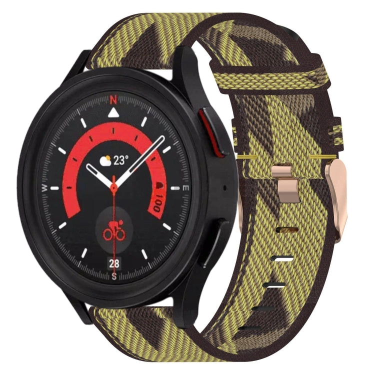 Cinturino per orologio in nylon intrecciato da 20 mm, For Samsung Galaxy Watch5 40mm, For Samsung Galaxy Watch5 44mm, For Samsung Galaxy Watch5 Pro 45mm