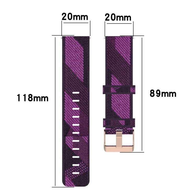Cinturino per orologio in nylon intrecciato da 20 mm, For Samsung Galaxy Watch5 40mm, For Samsung Galaxy Watch5 44mm, For Samsung Galaxy Watch5 Pro 45mm