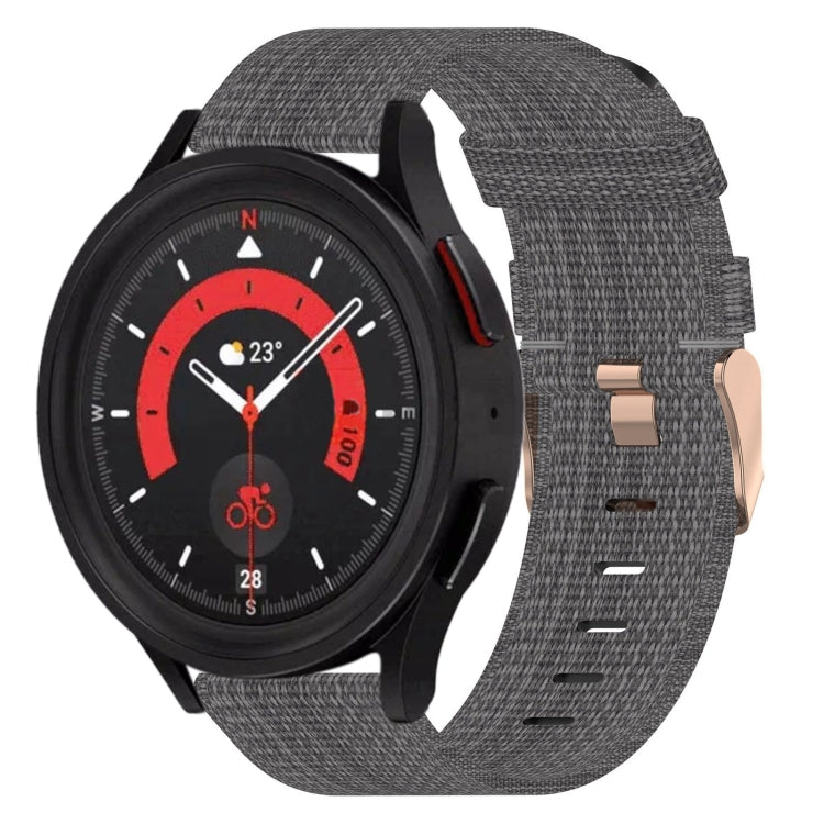 Cinturino per orologio in nylon intrecciato da 20 mm, For Samsung Galaxy Watch5 40mm, For Samsung Galaxy Watch5 44mm, For Samsung Galaxy Watch5 Pro 45mm