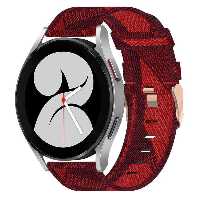 Cinturino per orologio in nylon intrecciato da 20 mm, For Samsung Galaxy Watch4 40mm, For Samsung Galaxy Watch4 44mm, For Samsung Galaxy Watch4 Classic 46mm