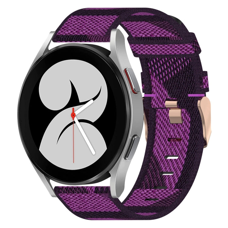 Cinturino per orologio in nylon intrecciato da 20 mm, For Samsung Galaxy Watch4 40mm, For Samsung Galaxy Watch4 44mm, For Samsung Galaxy Watch4 Classic 46mm