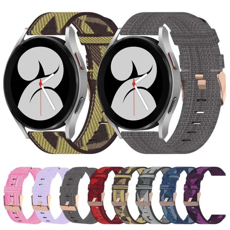 Cinturino per orologio in nylon intrecciato da 20 mm, For Samsung Galaxy Watch4 40mm, For Samsung Galaxy Watch4 44mm, For Samsung Galaxy Watch4 Classic 46mm
