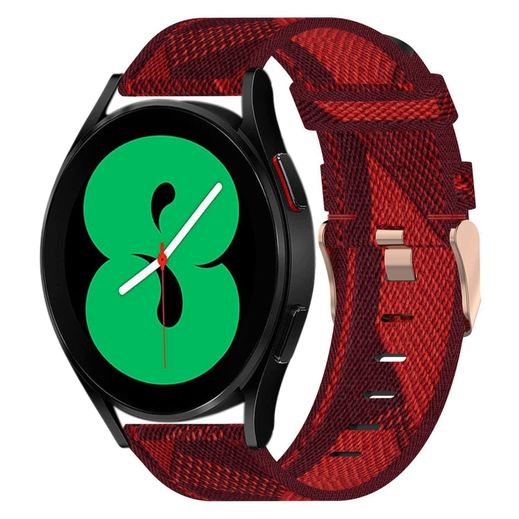 Cinturino per orologio in nylon intrecciato da 20 mm, For Samsung Galaxy Watch4 40mm, For Samsung Galaxy Watch4 44mm, For Samsung Galaxy Watch4 Classic 46mm