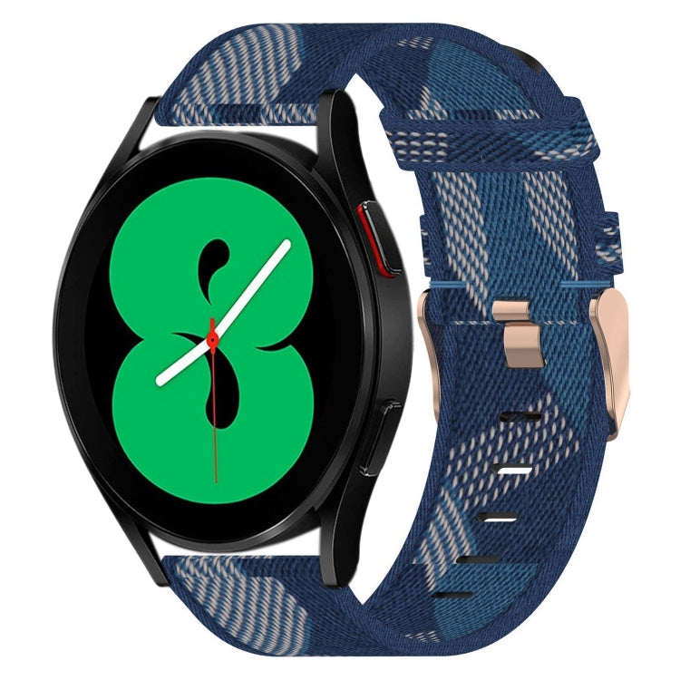 Cinturino per orologio in nylon intrecciato da 20 mm, For Samsung Galaxy Watch4 40mm, For Samsung Galaxy Watch4 44mm, For Samsung Galaxy Watch4 Classic 46mm
