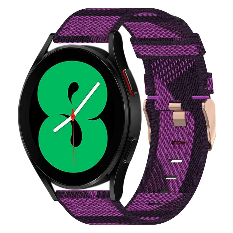 Cinturino per orologio in nylon intrecciato da 20 mm, For Samsung Galaxy Watch4 40mm, For Samsung Galaxy Watch4 44mm, For Samsung Galaxy Watch4 Classic 46mm
