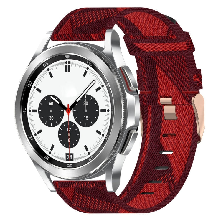 Cinturino per orologio in nylon intrecciato da 20 mm, For Samsung Galaxy Watch4 Classic 42mm, For Samsung Galaxy Watch Active 2