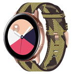 Cinturino per orologio in nylon intrecciato da 20 mm, For Samsung Galaxy Watch4 Classic 42mm, For Samsung Galaxy Watch Active 2