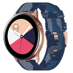 Cinturino per orologio in nylon intrecciato da 20 mm, For Samsung Galaxy Watch4 Classic 42mm, For Samsung Galaxy Watch Active 2