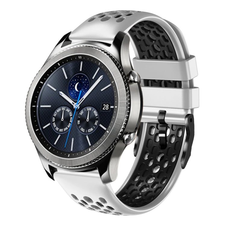 Cinturino silicone traspirante bicolore 22mm Samsung Gear S3