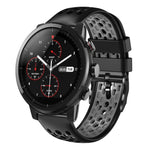 Cinturino in silicone traspirante bicolore da 22 mm, For Amazfit 2 Stratos