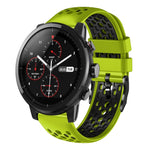 Cinturino in silicone traspirante bicolore da 22 mm, For Amazfit 2 Stratos