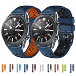 Cinturino in silicone traspirante bicolore da 22 mm, For Amazfit 2 Stratos