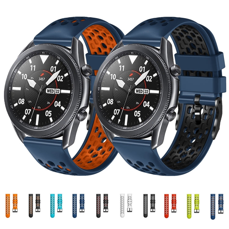 Cinturino in silicone traspirante bicolore da 22 mm, For Amazfit 2 Stratos