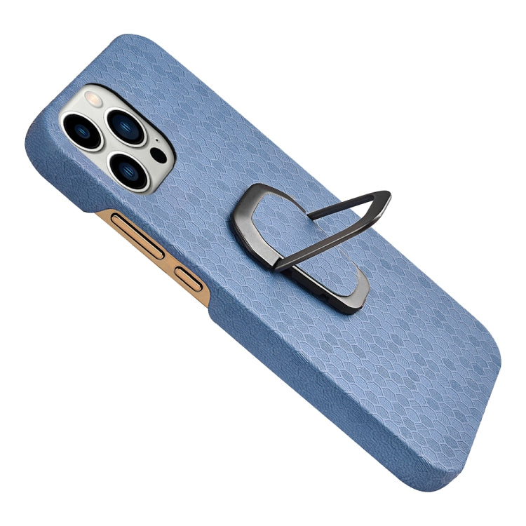 Custodia per telefono in PU a nido d'ape con supporto ad anello per iPhone 14 Pro, For iPhone 14 Pro