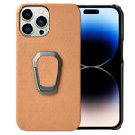 Custodia per telefono in PU a nido d'ape con supporto ad anello per iPhone 14 Pro, For iPhone 14 Pro