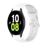 Cinturino in silicone tinta unita con fibbia a farfalla da 20 mm, For Samsung Galaxy Watch5 40mm, For Samsung Galaxy Watch5 44mm